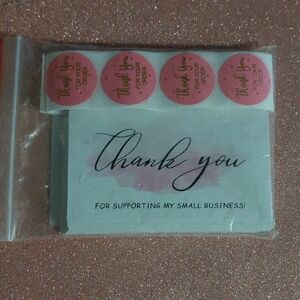 Thank You Stickers and Cards Set